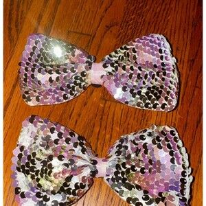 Crocs Jibbitz Bling Sequin Bow for shoes Set Of 2